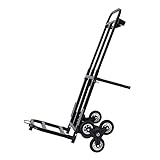 Klappbar Transportkarre aus Stahlrahmen mit 6 Rädern, Robuste Treppensteiger Sackkarre mit...