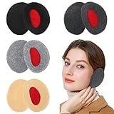 DELAESI 4 Paar Ohrenwärmer Ohrenschützer Winter Ohrenwärmer Damen Herren Flaumig Ohrenwärmer...