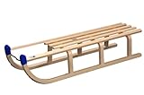 Rix Holzschlitten Davos 110 cm, Set mit Lehne und Leine