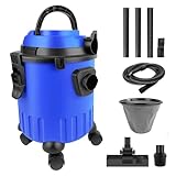 Bowose Nass- und Trockensauger 15 l mit 5 m Netzkabel, 1,5 m Schlauch, 3-in-1-Staubsauger für...