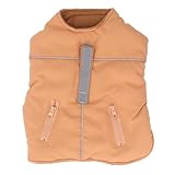 Hund Hardshell Jacke reflektierend warmes wasserfestes großes Hundebel (M)