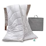 Sympathica Kamelhaar Bettdecke | 100% Kamelhaar | Kamelhaardecke Duo warm | Ganzjahresdecke |...