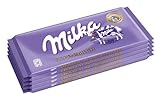 Milka Alpenmilch - Zartschmelzende Schokoladentafel aus 100% Alpenmilch - Großpackung - 5 x 100g