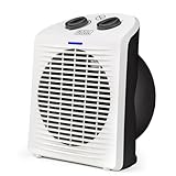 BLACK+DECKER BXSH2000E Heizlüfter für das Badezimmer, Kunststoff, 2 Heizleistungen 1000W oder...