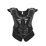 M&Catree Kinder Motorradjacke Brustpanzer Weste-Schutz Motocross Enduro Sport mit Protektoren für...