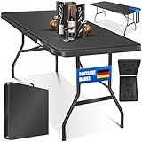 KESSER® Buffettisch Tisch klappbar Kunststoff 183x76 cm Campingtisch Partytisch Klapptisch...