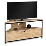 IDMarket - TV-Möbel 100 cm Ecke Detroit mit Schrank Industriedesign