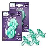 Philips AVENT Soothie Kiefergerechter Baby Schnuller, 100% Silikon, einteilig, BPA-frei, für Babys...