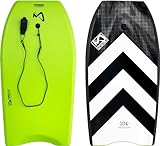 Mesle Bodyboard Kinder & Erwachsene Speed Skin mit Leash, Anfänger & Fortgeschrittene Surfbrett...