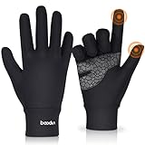 AOHAN Laufhandschuhe Herren Sport Handschuhe Unisex Winddicht Winter Fahrradhandschuhe Touchscreen...