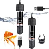 GERUI 2 stück USB Aquarium Heizung 10W Mini-Aquarium Heizstab Mit Thermostat,Thermostat Aquarium...