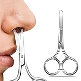 Ikadiya Nasenhaarschere Für Männer, Nasenhaartrimmer, Nasenhaarschneider, Nasenhaar und Ohrenhaar...