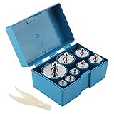 ZEONHEI 8 Stück M2 Kalibriergewichte, 1kg Kalibrierung Gramm Gewicht Set, 10g 20g 50g 100g 200g...