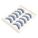LOORGVEL 5 Paare Bunte Falsche Wimpern mit Strasssteinen Leichte Wiederverwendbare...