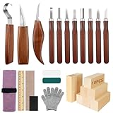 YUTUY Holz Schnitzwerkzeug Set,29PCS Holz Schnitzmesser mit Schleifsteine,Professional...