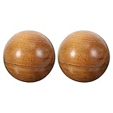 HEALLILY 2 Stücke Qi Gong Kugeln Holz Baoding Kugeln Meditation Kugeln Qigongkugeln Massageball...