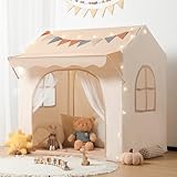 besrey 2 IN 1 Kinderzelt, Kinder Spielhaus Indoor mit Matte und Lichtern, Kinder Bettzelt,Spielzelt...