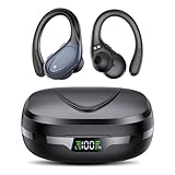 CASCHO Bluetooth 5.3 Kopfhörer Sport, 60H mit Ladekoffer LED Anzeige, ENC HD Anruf, In Ear...