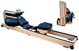 Holz Wasser-Rudergerät Wood Champion Rower II Ruderzugmaschine mit Water Resistance System klappbar...