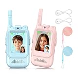 FNITAER Kinder Video Walkie Talkie 2er Set Funkgeräte Set mit Kamera 2.0' Display, Video Voice...