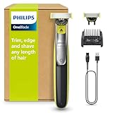 PHILIPS OneBlade 360 Face - elektrischer Rasierer & Trimmer, 2x 360 Klingen, verstellbarer...