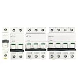 LARRO Wippschalter Leitungsschutzschalter Luftschalter IC65N C25 1P+N C20A 2P 3P C25A 3P C63A 4P 1A...