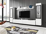 MINIO go for it - Wohnwand 4-Teilig Set Veve 2 I Hängend oder Stehend I 2X Hochschrank-Vitrine I...