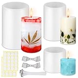 3 Stück Kerzenform Silikon Rund, kerzen formen silikon, Kerzen Gießform, Silikonform Für Kerzen...