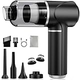 Piarhlie Handstaubsauger Akku Kabellos 30000Pa - Mini Auto Staubsauger mit Bürstenloser Motor Stark...