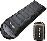 SOULOUT Schlafsack 3-4 Jahreszeiten - Winter Schlafsack Wasserdichter Leichter Deckenschlafsack für...