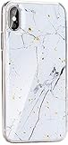 cofi1453® Hülle Schale Marble Case Cover Stein Marmor Design Glitzer Muster Handyhülle...