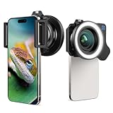 10-20x Zoom-Makroobjektiv-Set mit Fülllicht für Smartphones,Makro-Telefonobjektiv mit universellem...