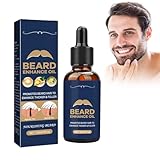 Bart Öl Für Die Tägliche Bartpflege Beard Enhance Oil, 100% Naturreines Bartwuchsöl Bartöl Für...