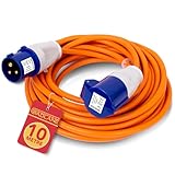 GADLANE CEE Verlängerungskabel 10m - Robustes Wohnwagen Kabel, 16 Ampere 240V Camping Kabel - Gut...