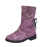 Wadenstiefel, Stiefel, Absätze, Schuhe, mittelhoch, für Damen, Spitze, dick, lässig, kurze...
