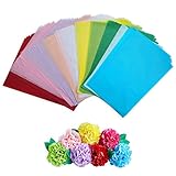 Seidenpapier 100 Blatt, 10 Farben A4 Bastelpapier Skizzen und Zuschnitt Papier, Transparentpapier,...