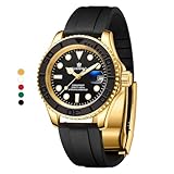 GUANHAO Men's Automatic Mechanical Diving Watch， 40mm Luminous Dial， 100M Waterproof， Luxury...