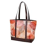 Grüne abstrakte Blätter-Handtasche für Damen, große Kapazität, Schulter-Tragetaschen, multi,...