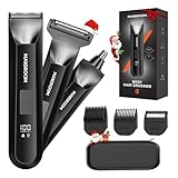 Intimrasierer Mann,MAXGROOM 3 IN 1 Rasierer Herren Elektrisch für Intimbereich,IPX7 Body Trimmer...