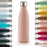 Blumtal® Trinkflasche Edelstahl Charles - Thermosflasche 500 ml - BPA-freie Thermo Trinkflasche...