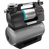 Gardena Hauswasserwerk 6300 SilentComfort: Pumpe mit 25 l Wasserspeicher und integriertem Filter,...