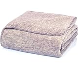 Glart U2GM Kuscheldecke Baumwolle 150×200 cm – weiche & warme Wohndecke für Sofa, Bett &...
