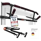 DH FitLife Klimmzugstange Türrahmen ohne Schrauben | Pull up bar Doorway | Reckstange Turnstange...