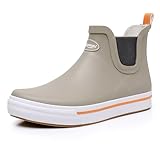 RAINANGEL Regenstiefel für Herren, knöchelhoch, rutschfest, mit bequemen, leichten Naturgummi- und...