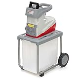 IKRA Elektro Gartenhäcksler ILWH 3000, leise robust wartungsarm, starke 3.000W, Aststärke bis...