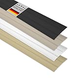 D-TACK Übergangsprofil Alu selbstklebend | Breite 37 mm | Länge 1 m | Schwarz | Flache...