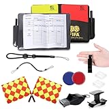 XSYKJGS Schiedsrichter Set, Fußball Schiedsrichter Karten Set mit PVC Rote Gelbe Karte,...