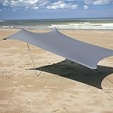 Meister Strandzelt - 210x210 cm - UVA/B-Schutz - LSF50+ - 2 bis 4 Personen - Mit Sandankern -...