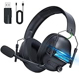 Fachixy FC400 Wireless Gaming Headset, 2.4G Bluetooth Headset mit Mikrofon für PS5, PS4, PC,...