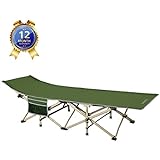 DRMOIS Camping Betten Feldbetten Klappbar, max Statische Belastbarkeit 260 kg Campingliege für...